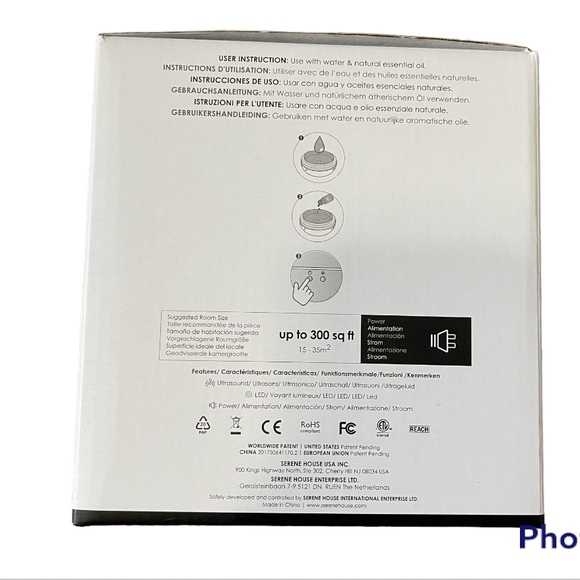 SERENE HOUSE Ultrasonic Cool Mist Macaron Aromatherapy Diffuser - Picture 5 of 5